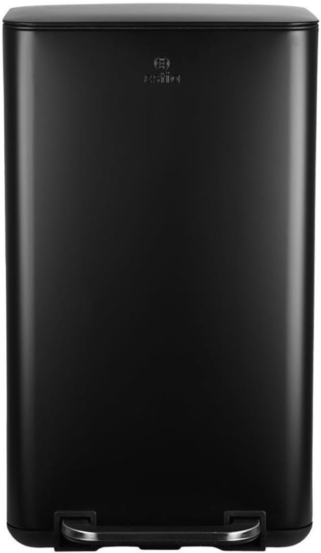 Coș de gunoi de bucătărie cu închidere silențioasă Estia - Cubic, 30 l, negru