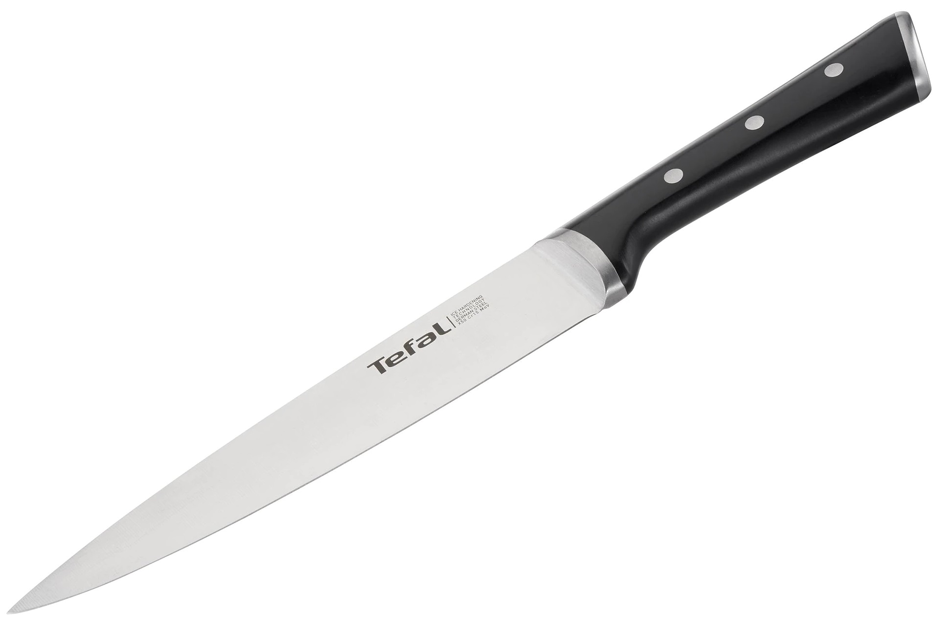 Cuțit de bucătărie Tefal - Ingenio Ice Force, 20 cm, negru