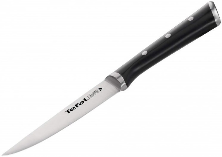 Cuțit de bucătărie Tefal - Ingenio Ice Force, K2320914, 11 cm, negru
