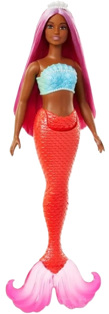 Păpuşă Mattel Barbie - Sirenă cu păr roz