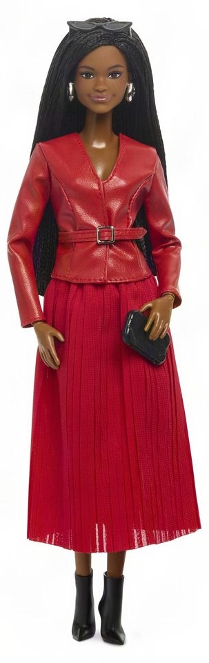 Barbie Signature - Milan Fashion Week, Brooklyn, cu jachetă roșie și fustă plisată