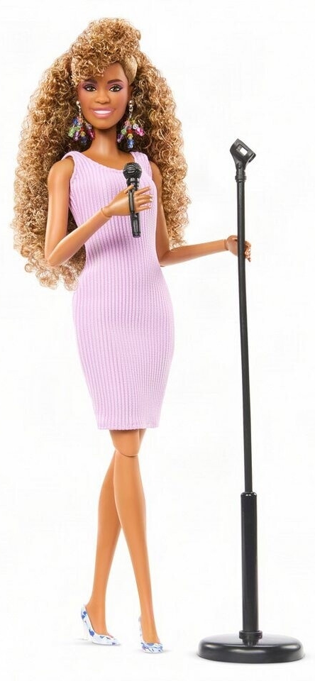 Barbie Signature Music Series - Whitney Houston, cu microfon și suport