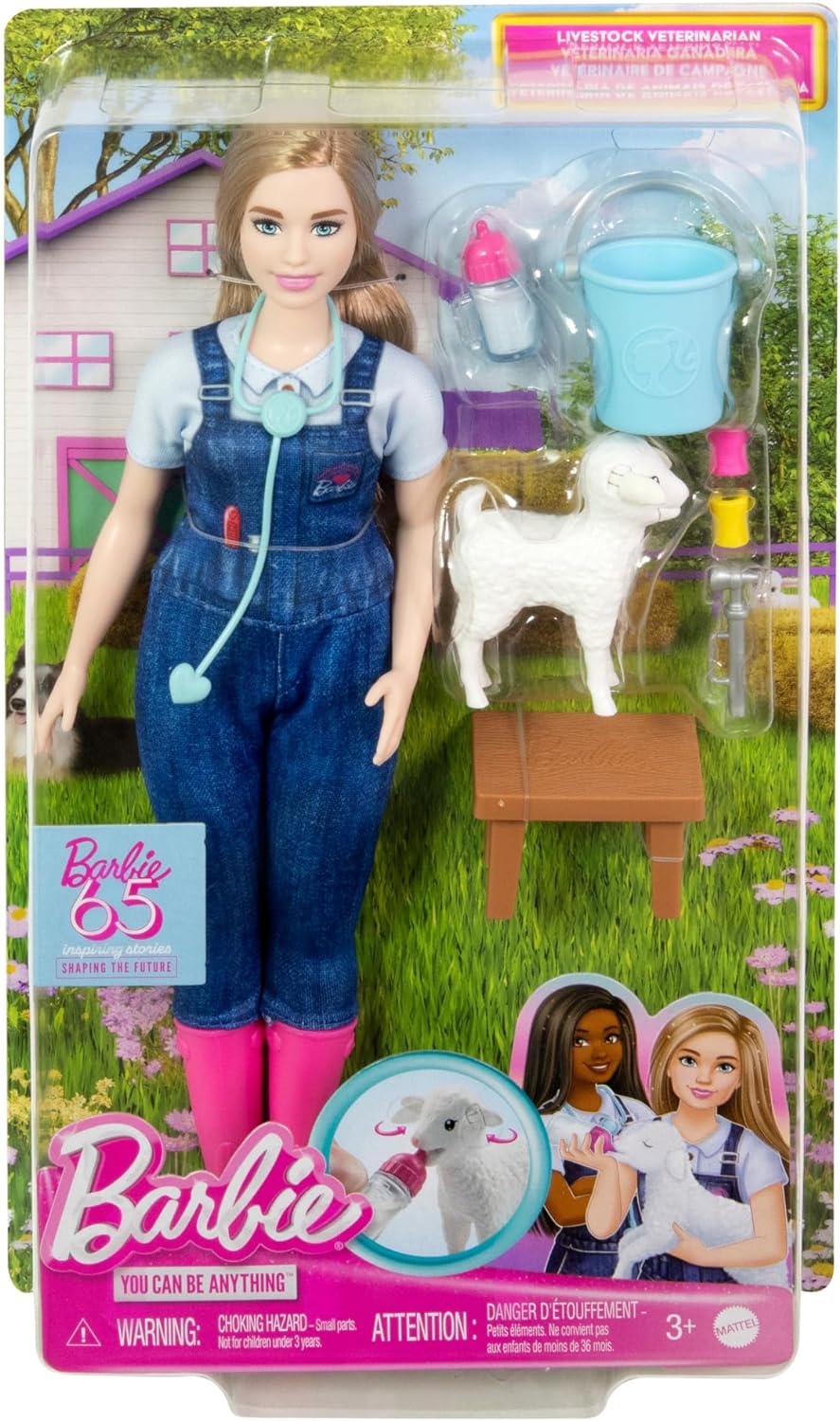 Păpușă Barbie  You Can Be Anything - Aniversarea a 65-a, Vet