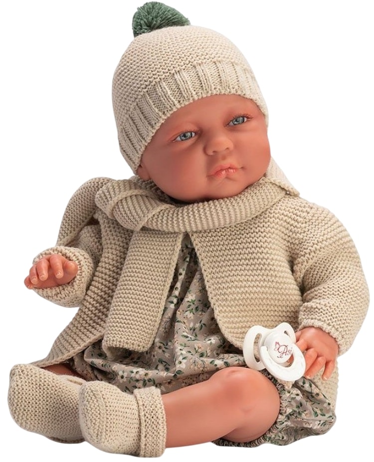 Păpuşă bebeluş Asi Dolls Real Reborn - Havier, 46 cm