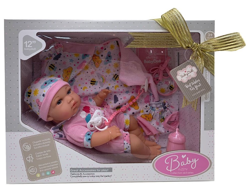Papusa-bebe Tutu Love - Deluxe, cu prosop