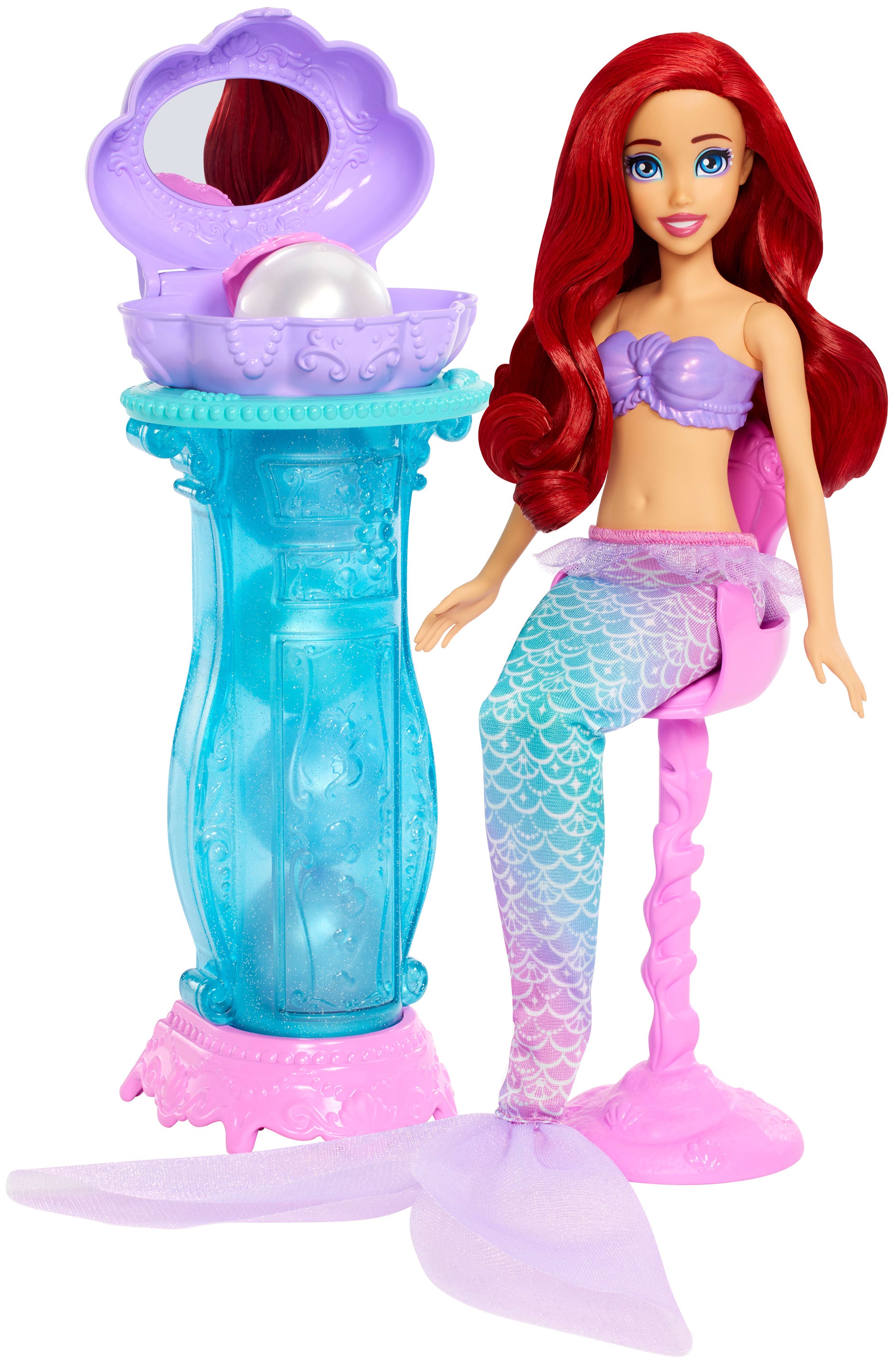 Păpuşă Disney Princess - Ariel Vanity Pop Mermaid