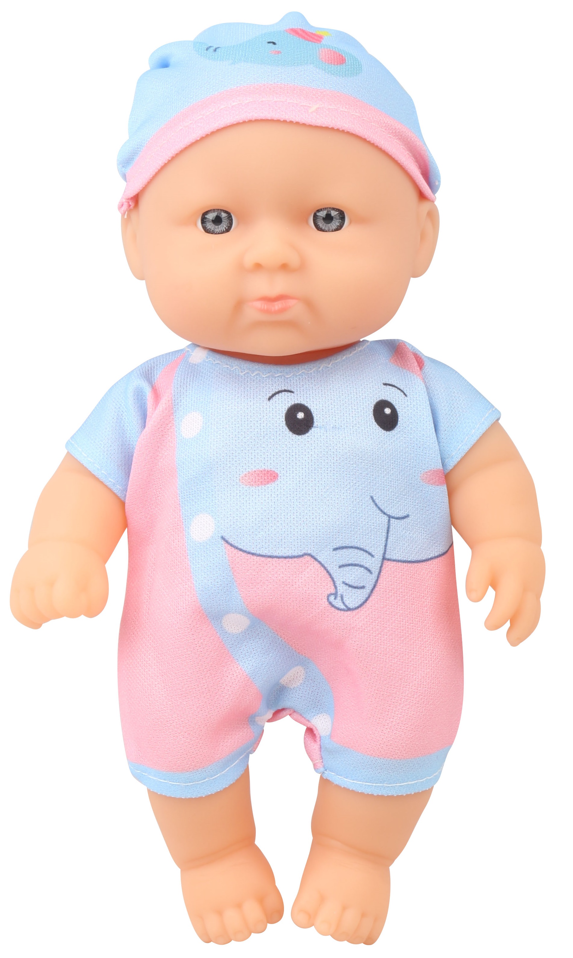 Păpuşă Moni Toys - În haine de elefant, 20 cm