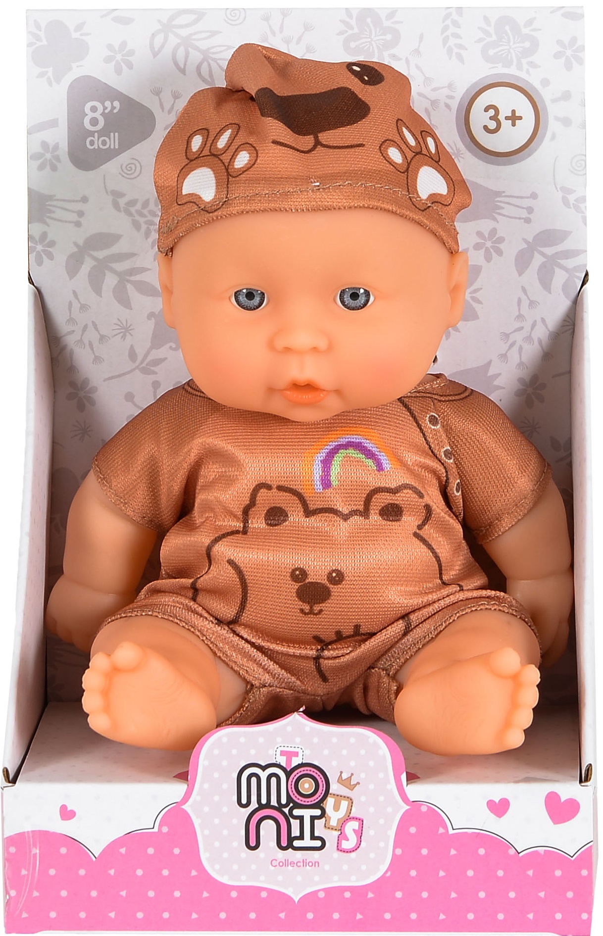 Păpuşă Moni Toys - Cu haine maro, 20 cm