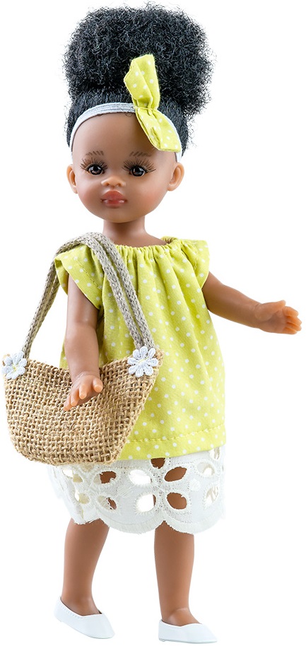 Papusa Paola Reina Mini Amigas - Noa, cu rochie verde, 21 cm