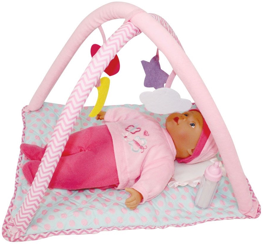 Papusa cu corp moale Dimian Bambolina - Cu gimnastica activa, 33 cm