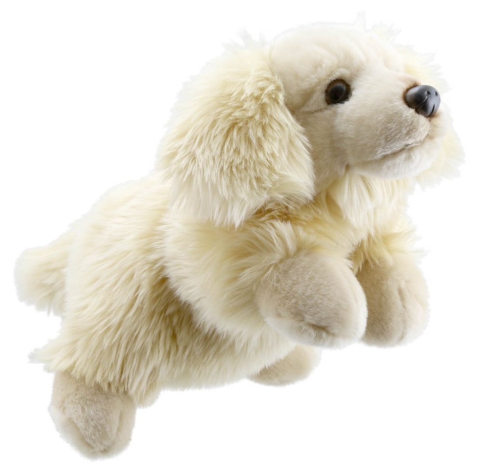 Păpuși pentru teatru  The Puppet Company - Golden Retriever, 33 cm