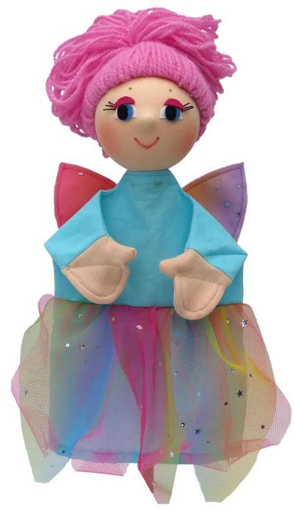 Papusa pentru teatru  Moravska ustredna Brno - Zână Crin, 34 cm