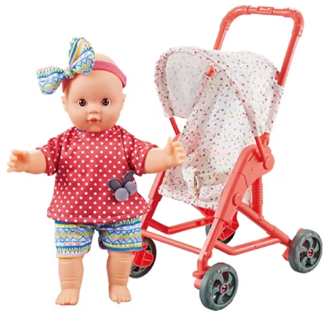 Păpuşă - bebeluş Sonne - Dimas, carucior si accesorii