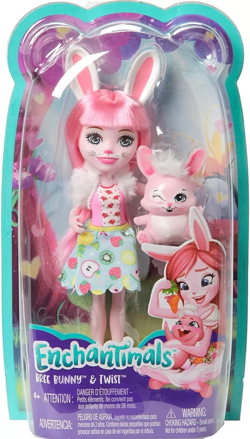 Păpușă cu un animal Enchantimals - Bree Bunny & Twist