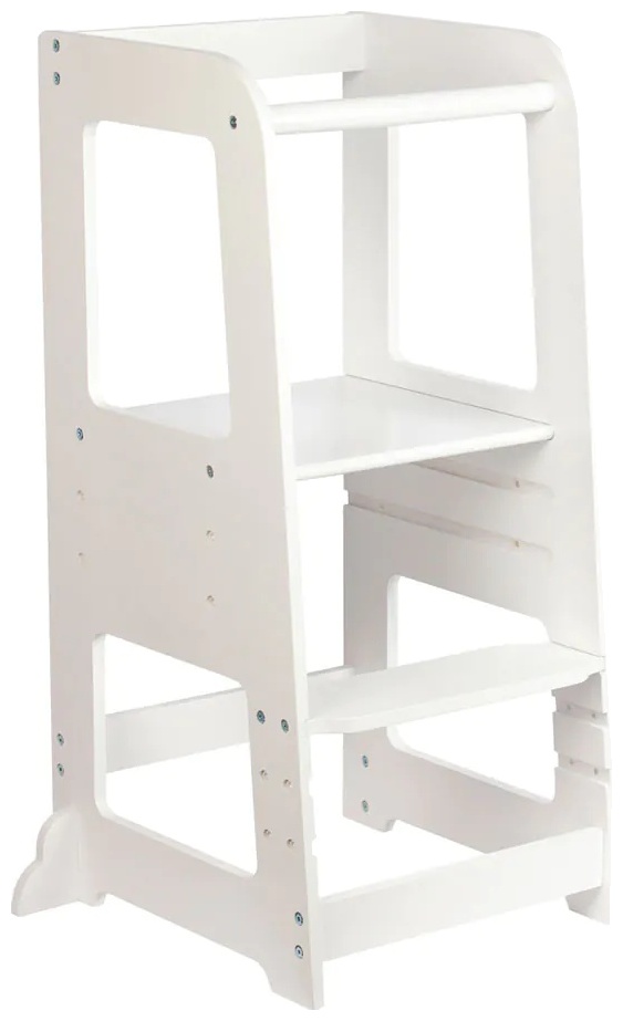 Turnul Montessori Felyx Toys -Cu tabla de desen, alb