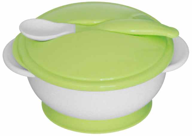Castron cu fundul în vid și lingură Lorelli - Mint Green