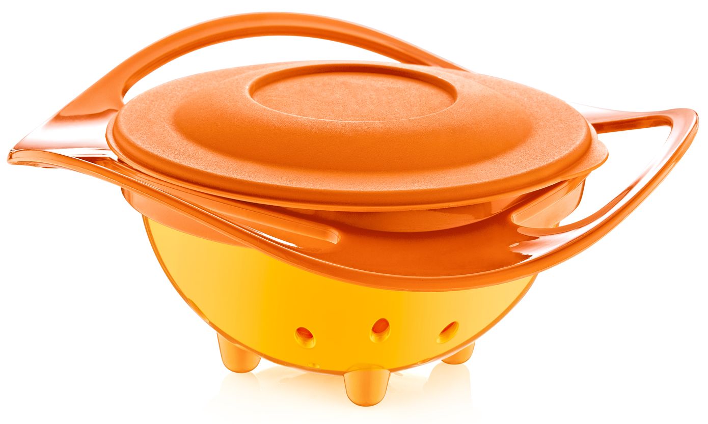 Bol de hrănire cu rotație de 360 de grade BabyJem - Orange