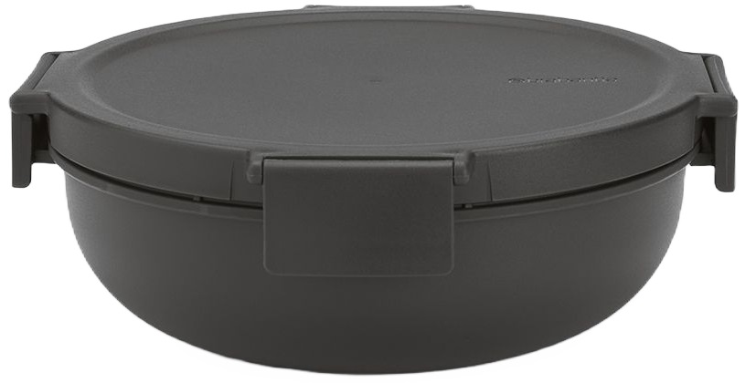 Bol de salată Brabantia - Make & Take, 1.3 L, gri închis
