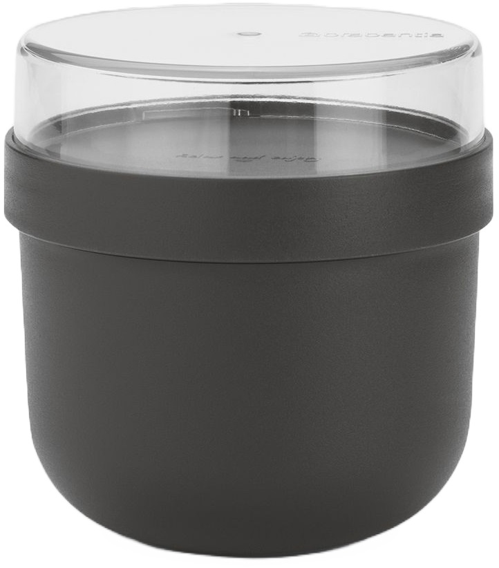 Bol pentru micul dejun Brabantia - Make & Take, 500 ml, gri închis