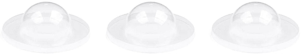 Smart Pot Domes Click &amp; Grow - Smart Garden, 3 bucati, transparent