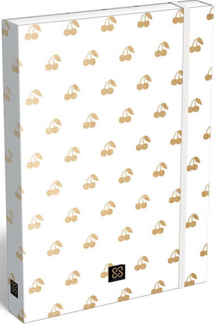 Cutie cu elastic Lizzy Card Cornell Cherry Gold - 33 x 24 x 5 cm