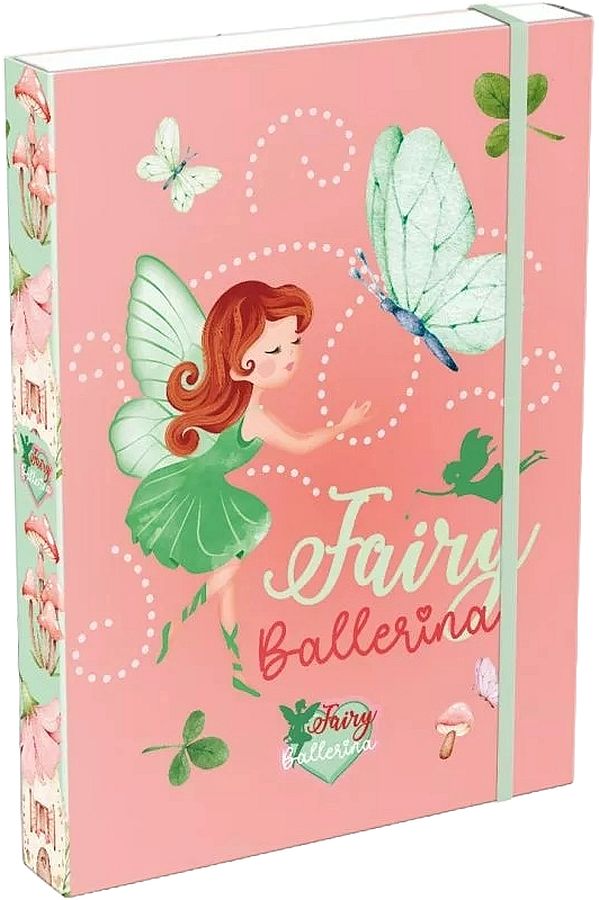 Cutie cu bandă elastică Lizzy Card Fairy Ballerina - A5