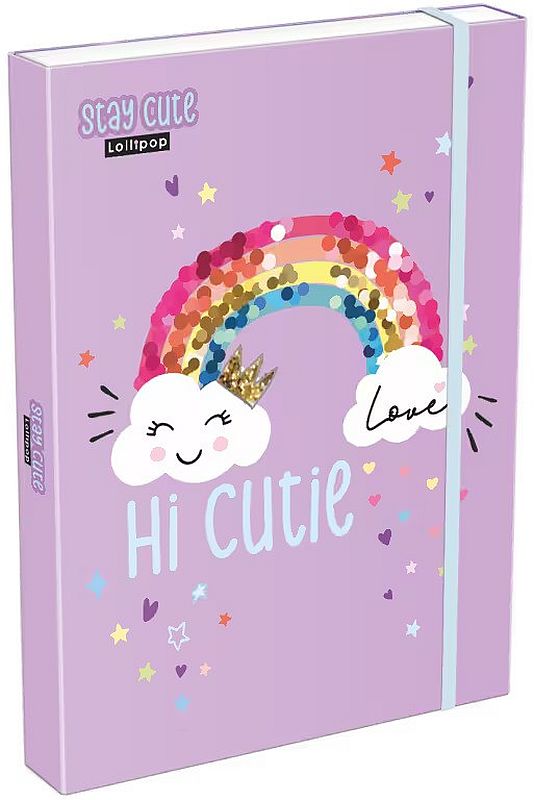Cutie cu bandă elastică Lizzy Card Lollipop Stay Cute - A4