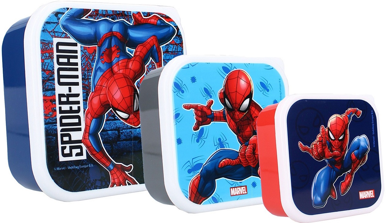 Cutie pentru mâncare3 în 1 Vadobag Let's Eat - Spider-Man