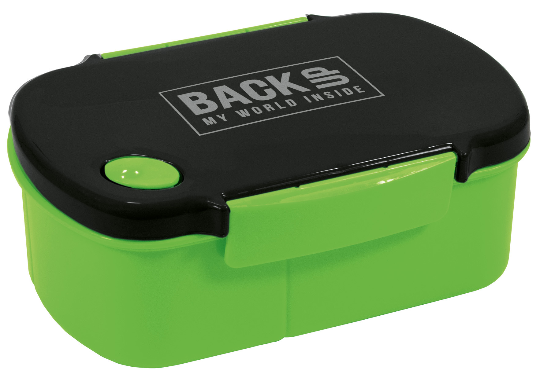 Cutie pentru mâncare Back Up - Cu 3 compartimente, verde