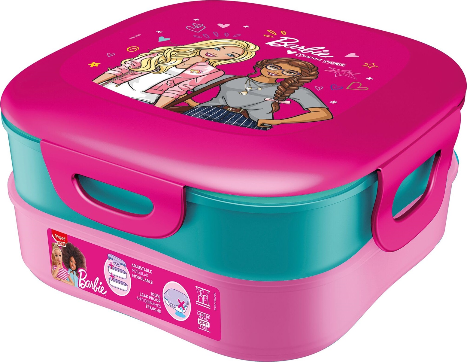 Cutie pentru mâncare Maped Concept Kids - Barbie, 1400 ml