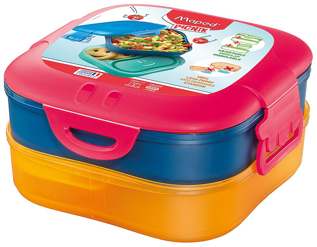 Cutie pentru mâncare Maped Concept Kids - Roz, 1400 ml