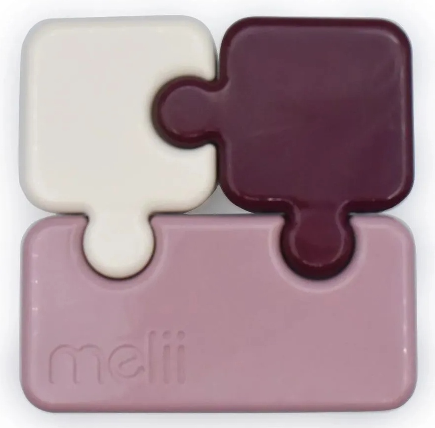 Cutie pentru mâncare Melii Luxe - Puzzle, 850 ml, roz
