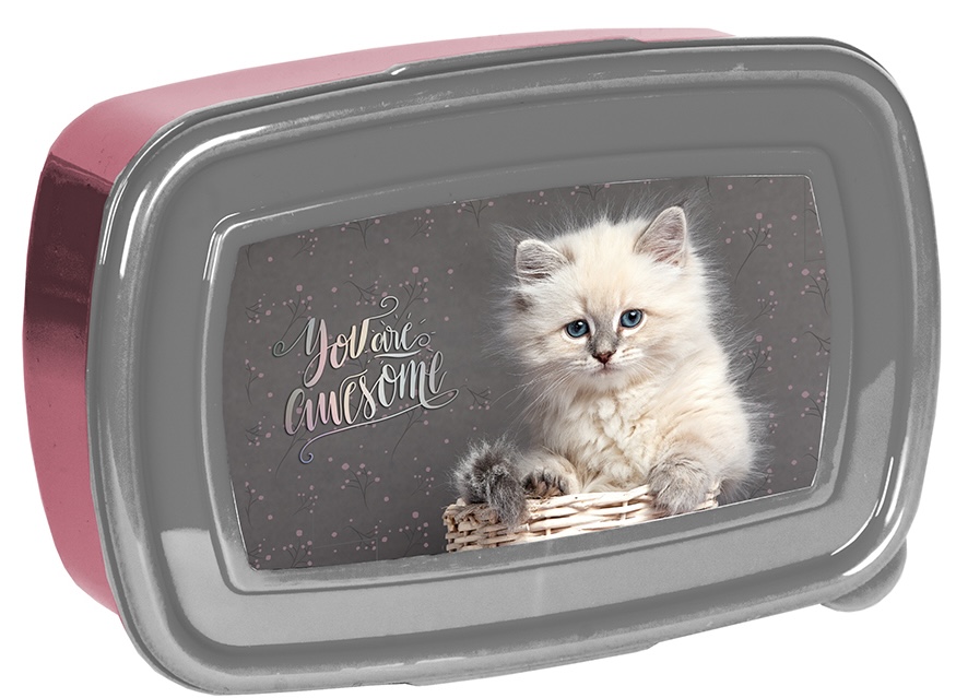 Cutie pentru mâncare Paso Cat - Pisică albă. 750 ml