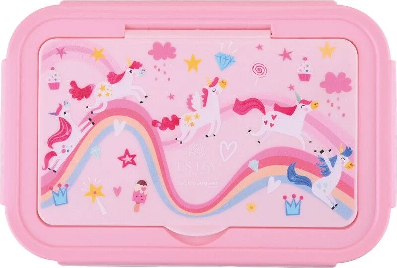 Cutie pentru mâncare cu tacâmuri  Estia Save The Aegean - Rainbow Dreams, 900 ml