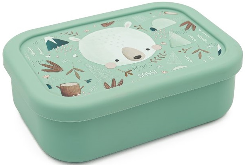 Cutie din silicon pentru alimente  Sassi Munchy The Bear - 700 ml