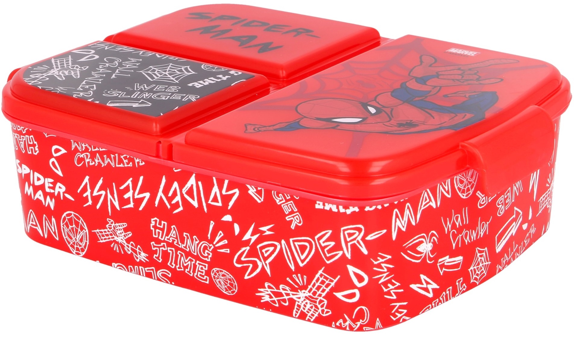 Cutie pentru mâncare Stor Spider-Man - cu 3 compartimente