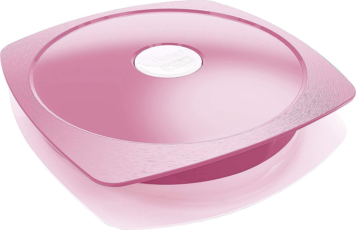 Cutie pentru mâncare tip farfurie Maped Concept Adult - Roz, 900 ml