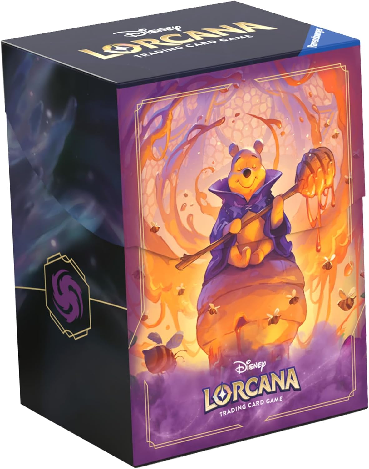 Cutie pentru cărți de joc Disney Lorcana: Azurite Sea Deck Box - Winnie the Pooh (80 buc.)