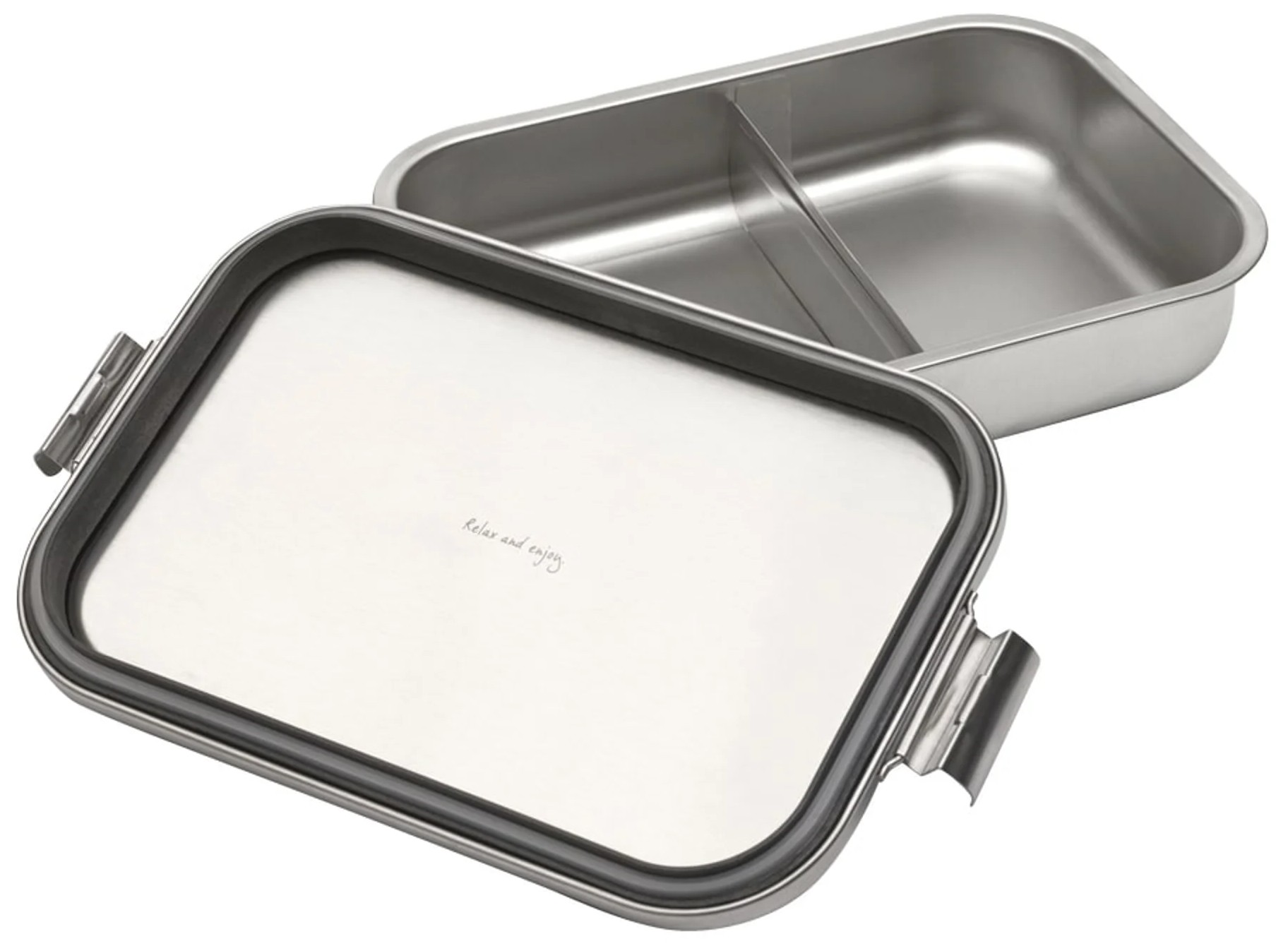 Cutie de prânz Brabantia - Make&Take, Matt Steel, cu separatoare, 2 l