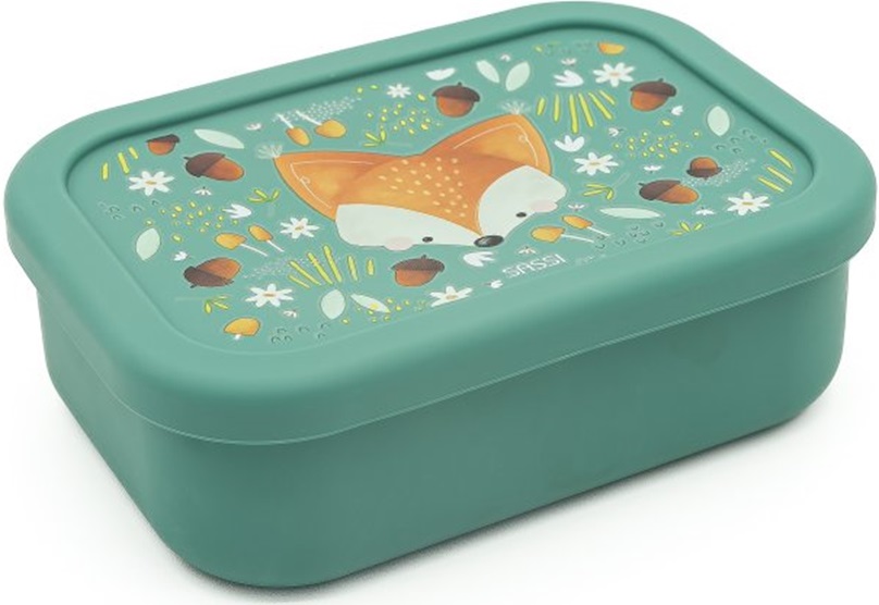 Cutie din silicon pentru alimente  Sassi Crunchy The Fox - 700 ml