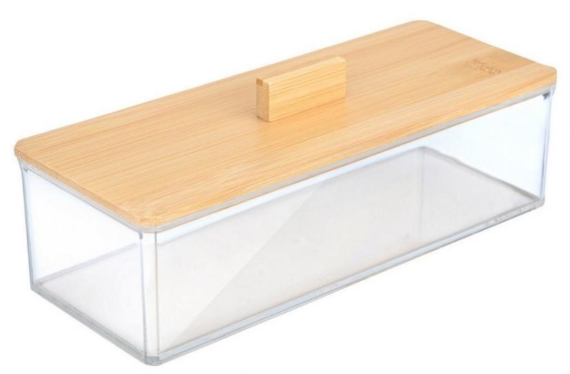 Cutie de accesorii Estia - Bamboo Essentials, 23.3 x 9.4 x 8.8 cm