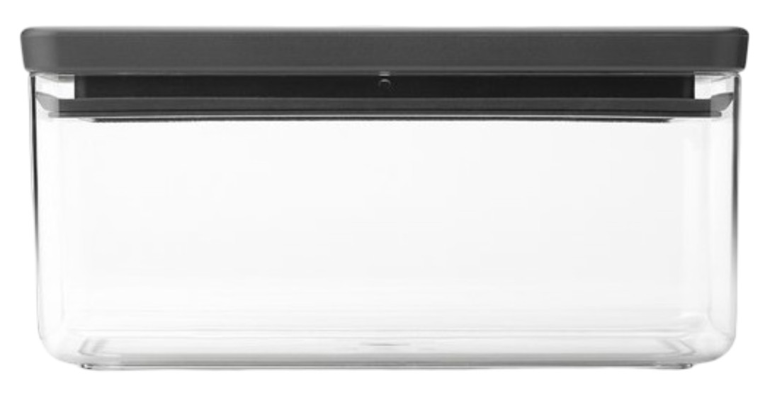 Cutie pentru depozitarea produselor Brabantia - Tasty+ Stackable, 1.5 l, Dark Grey