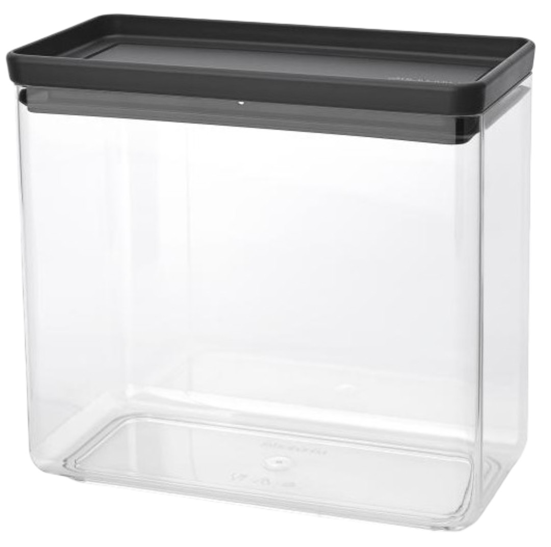 Cutie pentru depozitarea produselor Brabantia - Tasty+ Stackable, 3.5 l, Dark Grey
