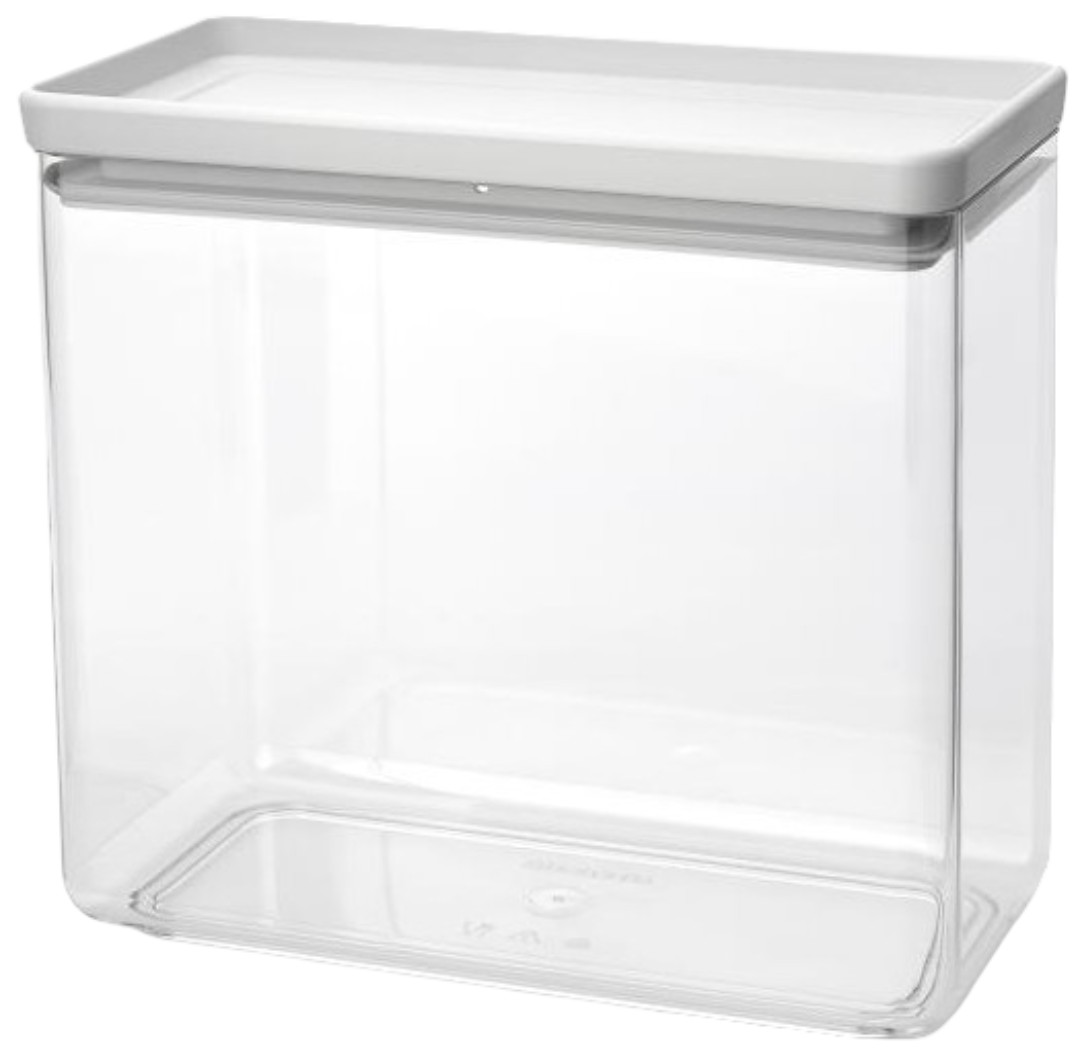 Cutie pentru depozitarea produselor Brabantia - Tasty+ Stackable, 3.5 l, Light Grey