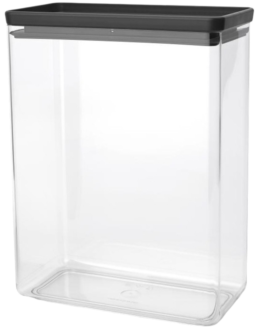 Cutie pentru depozitarea produselor Brabantia - Tasty+ Stackable, 5.4 l, Dark Grey
