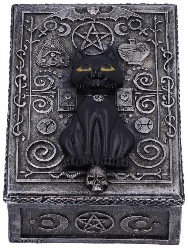 Cutie de depozitare Nemesis Now Adult: Gothic - Familiar Spell Box, 13 cm