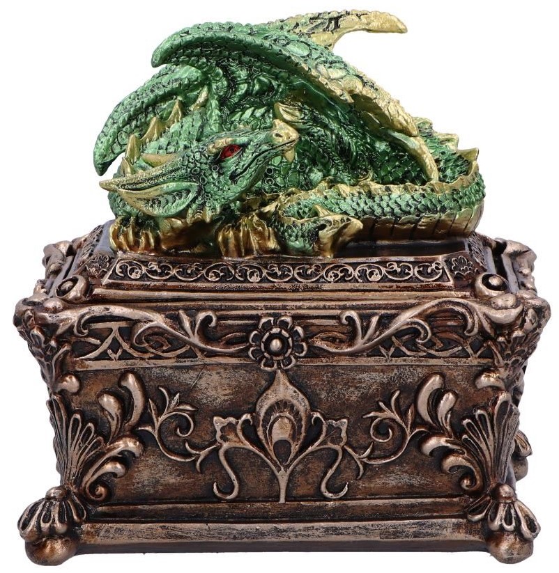 Cutie de depozitare Nemesis Now: Dragons - Guardian of the Hoard, 13 cm