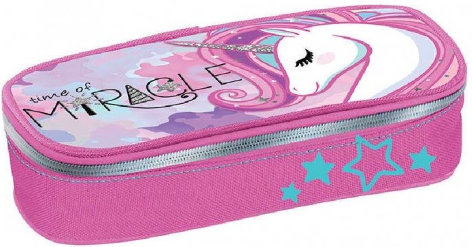 Penar școlar pătrat Graffiti Unicorn - Miracle, cu 1 fermoar