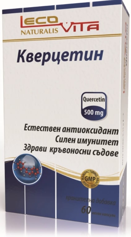 Quercetină, 500 mg, 60 capsule, LecoVita