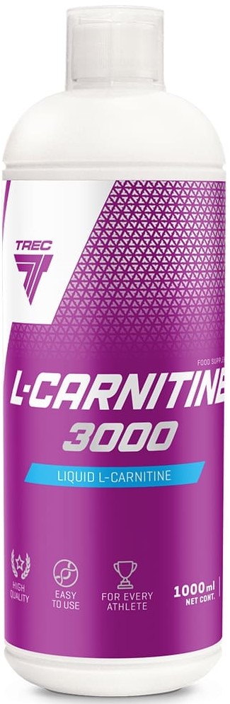 L-Carnitine 3000 Liquid, caisă, 1000 ml, Trec Nutrition
